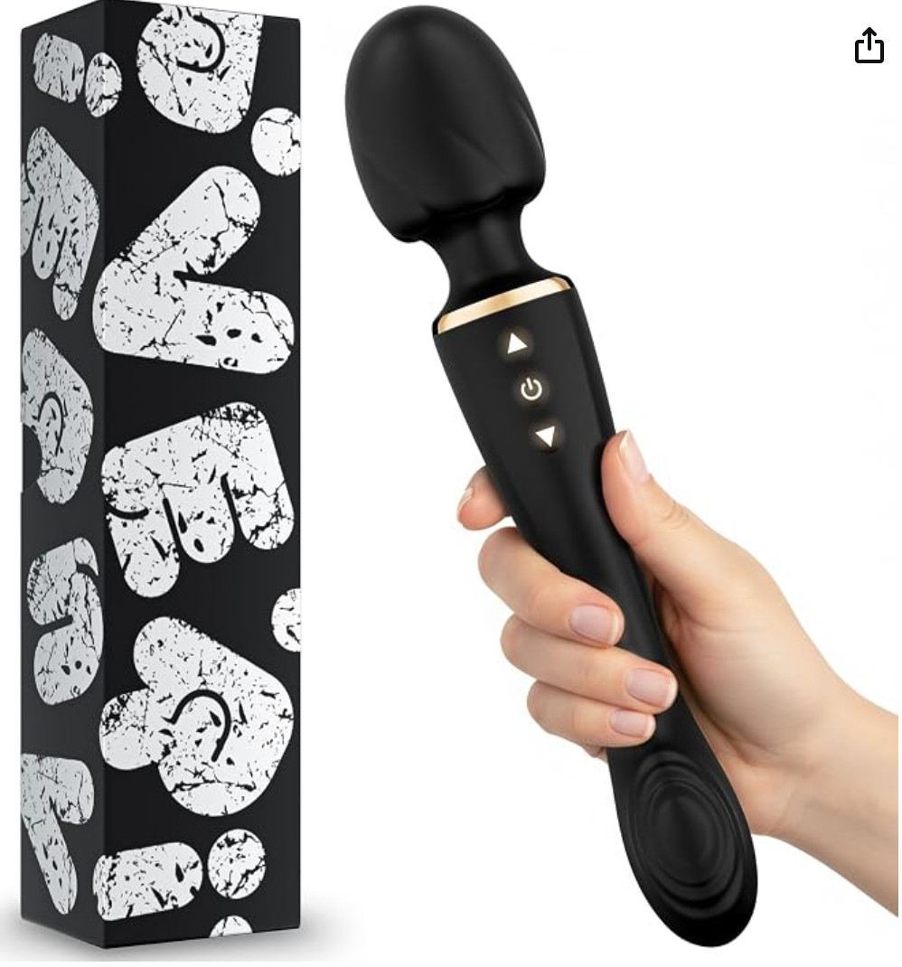 Dual Motor Electric Wand Massager Cordless Rechargeable Handheld Personal Body