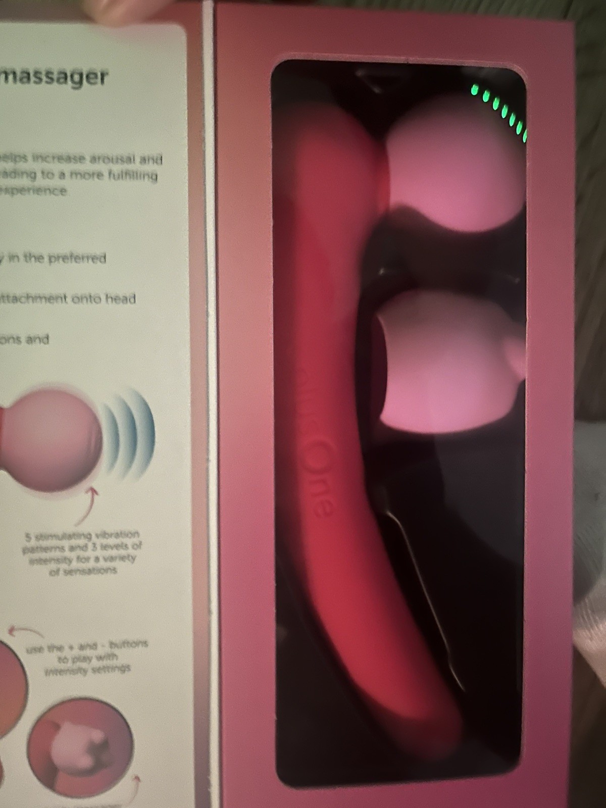 Plus One Mega Waterproof Massager Rechargeable Vibrating Wand Powerful Quiet