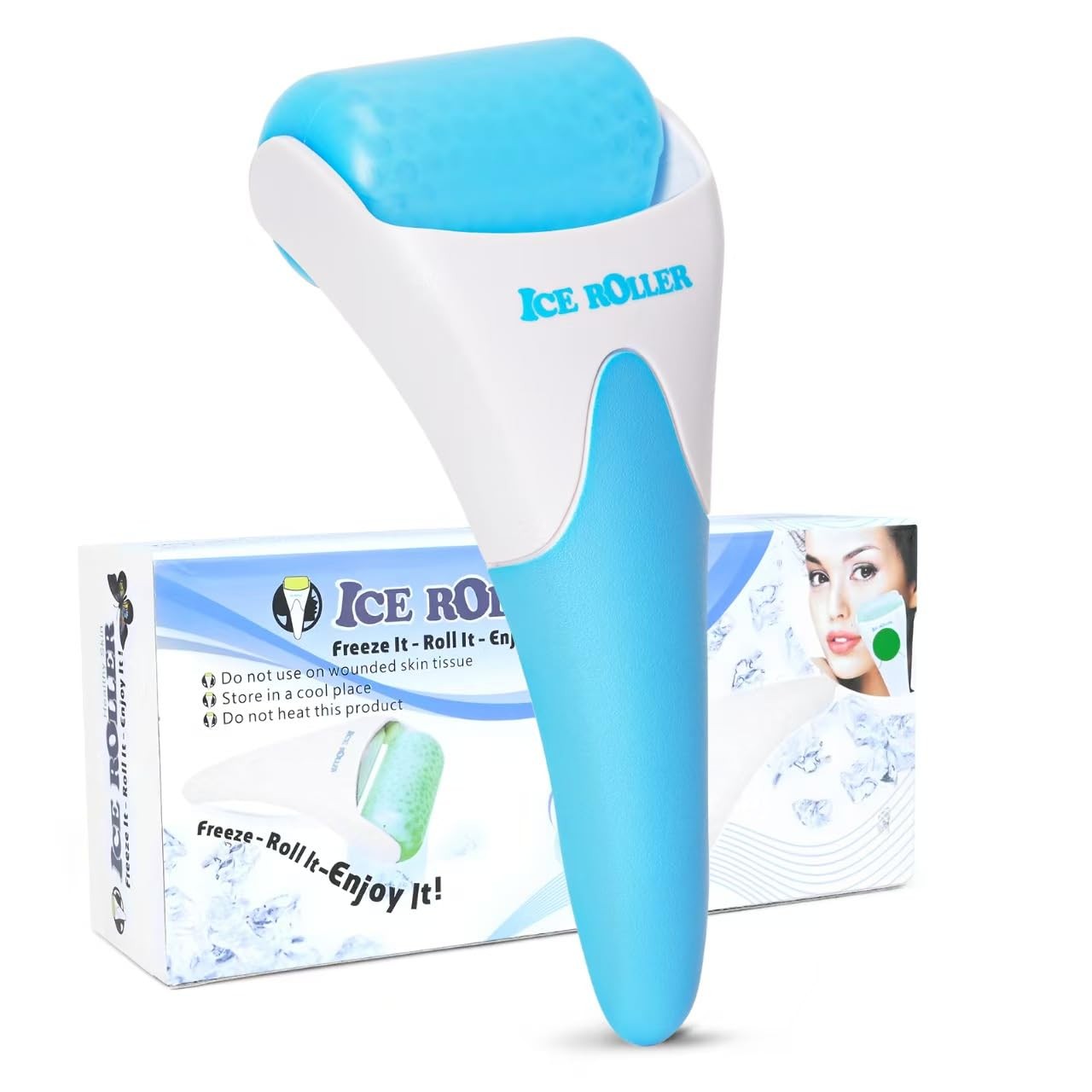Ice Roller Face Cooling Cold Roller for Women & Men Body Eyes Face Skin Care …