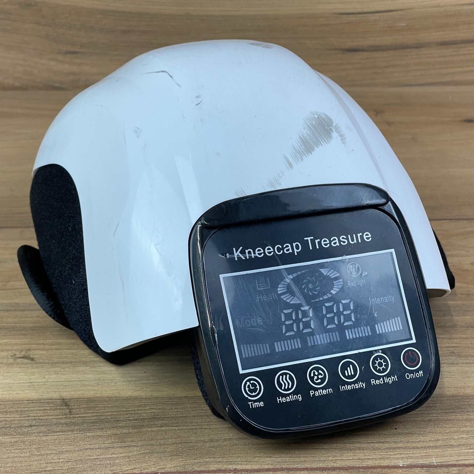 White 3-Modes 5-Functions Electric Heated Knee Massager For Swelling Stiff Joint