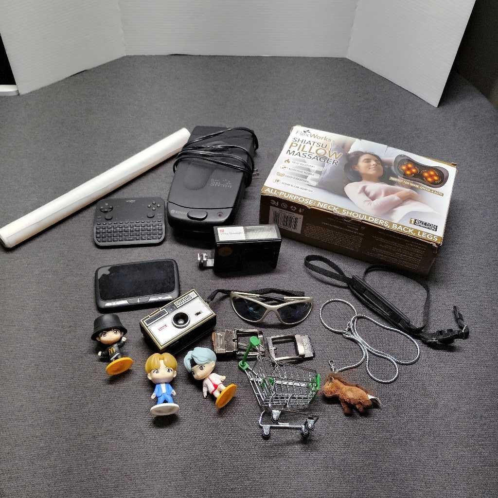 Mixed Electronics Junk Drawer Lot FlexWork Massager VHS Rewinder Reseller Bundle