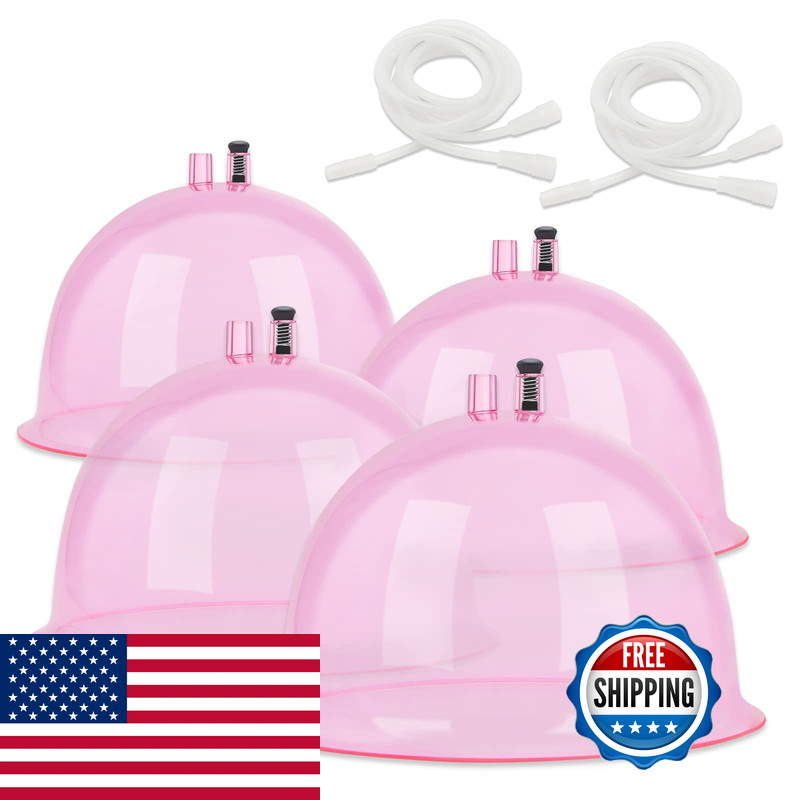 Weiwei Buttock Vacuum Therapy Cups180Ml 210Ml Xl Butt Shape Suction Cups 8.4