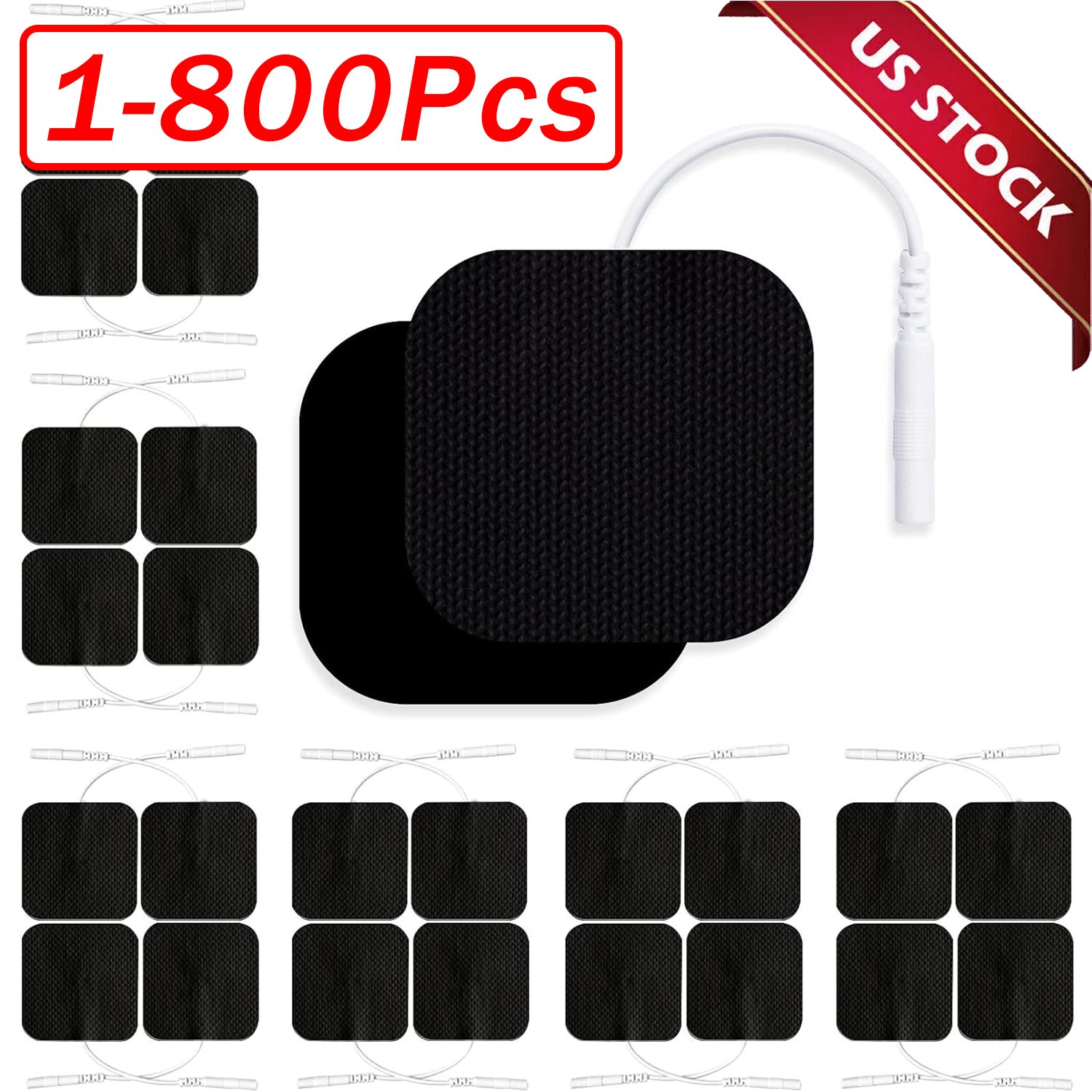 TENS Electrode Pads EMS Replacement Unit 7000 3000 2×2 Muscle Stimulator BULK