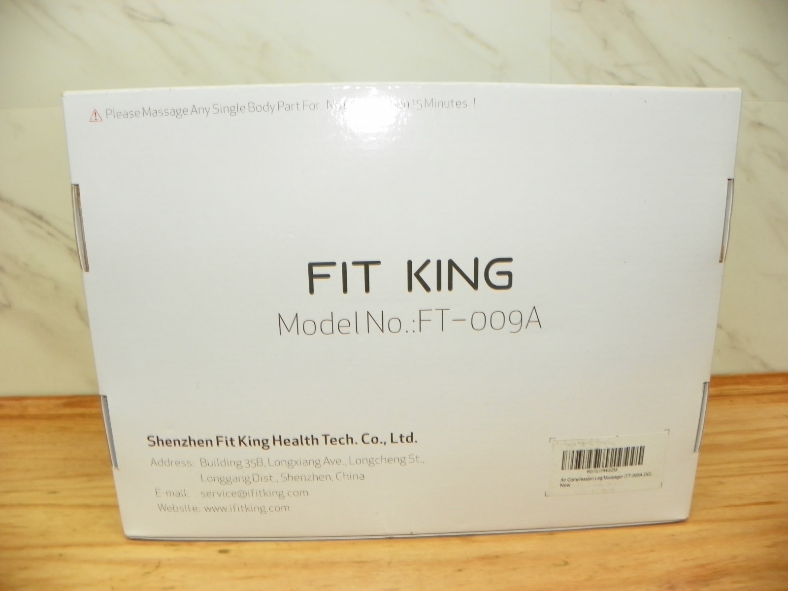 FIT KING MODEL FT-009A AIR COMPRESSION LEG MASSAGER NEW OPEN BOX