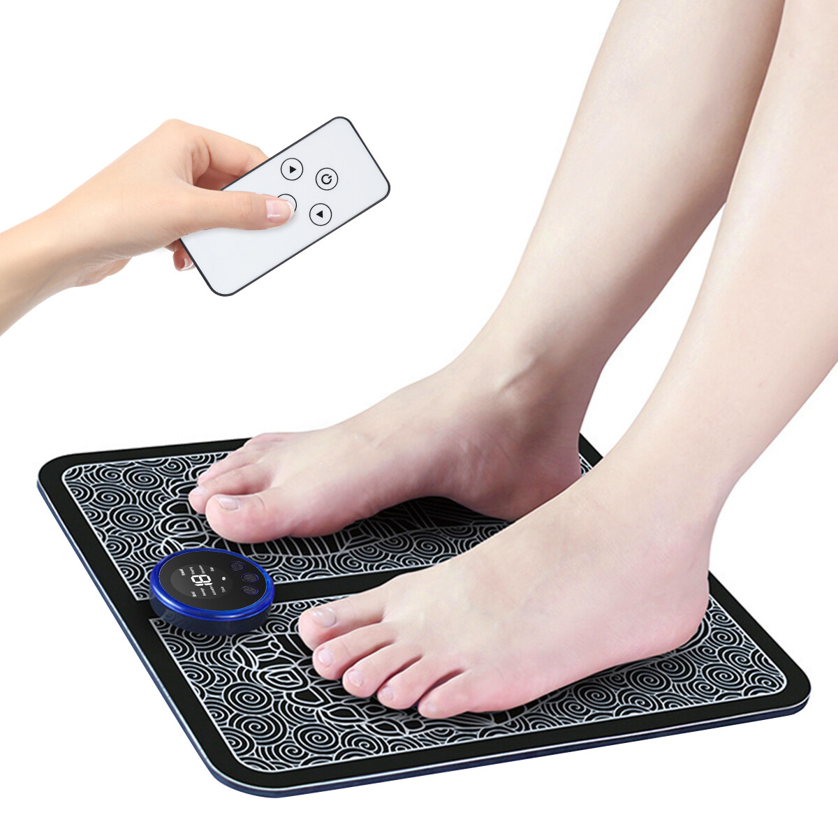 Portable Electric Foot Massager Pad Blood Circulation Leg Muscle Stimulator Lot