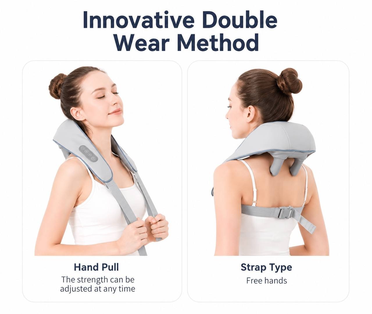 Cordless Neck & Shoulder Massager with Heat – Deep Tissue Relaxation