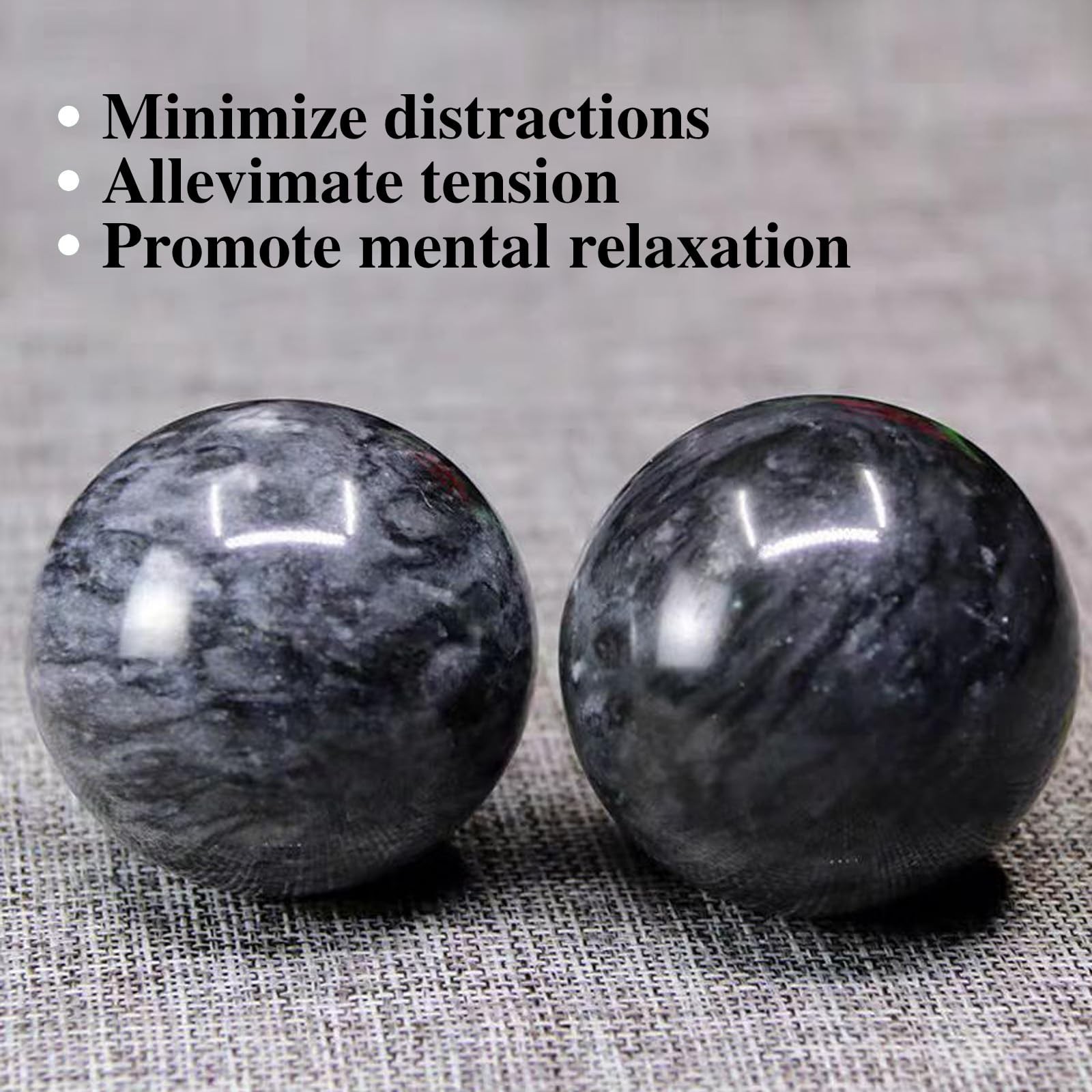 Traditional Chinese Baoding Balls, Marble Health Exercise Stress Relief Balls…