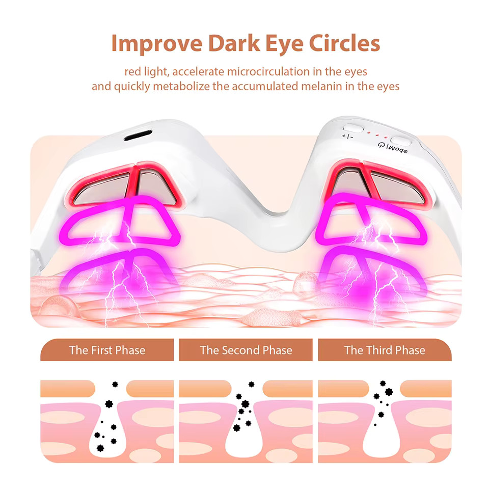 3D Eye Massager, Relaxing Eye Massager for Fatigue Relief, Dark Circle Care a…