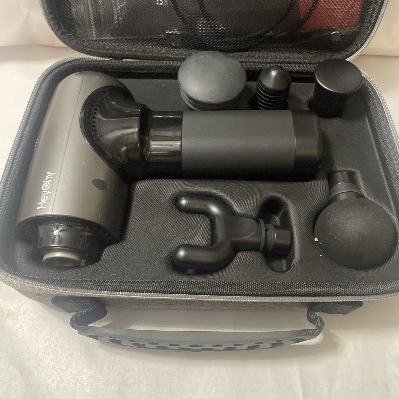 Heychy Deep Muscle Massager V2 With 5 Attachments & Carry Case