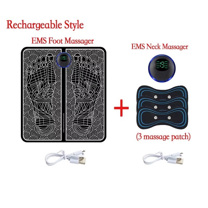 EMS Foot Massager Electric Deep Reshaping Kneading Muscle Leg Pain Relax Machine