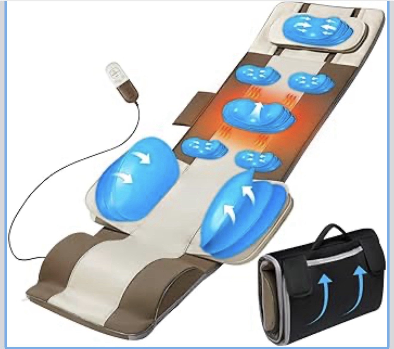 Full Body Massage Mat 3d Body Stretching Lumbar Traction Back Heating Traction