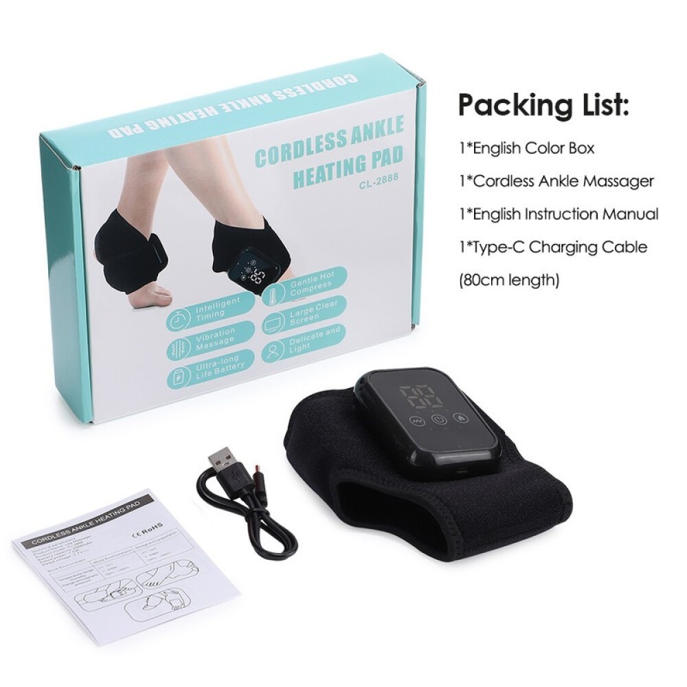 Cordless Foot Ankle Massager 3 Heat 3 Modes for Plantar Fasciitis Pain Relief US