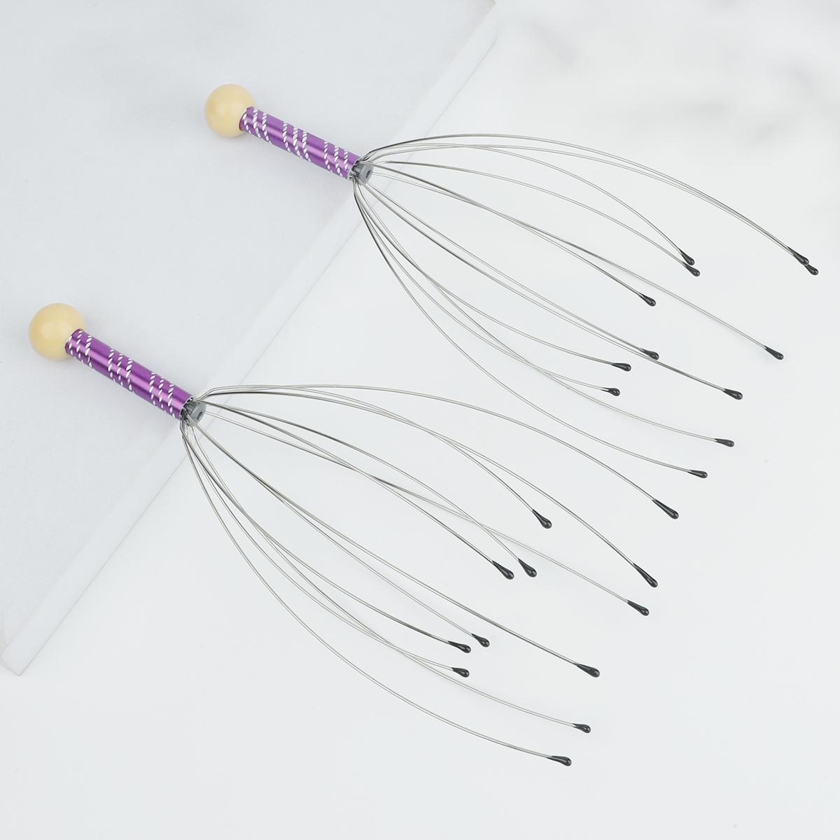 1PCS Head Massager Scratcher Neck Massage Scalp Relax Calm Stress Relief Octopus