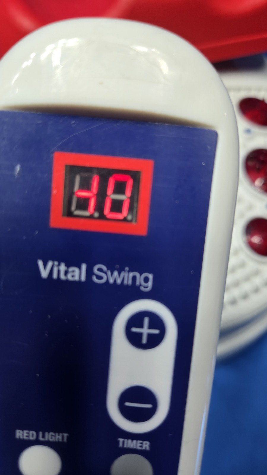 Vital Swing Chi Machine Massager Remote Red Light Therapy Vibration Foot Back