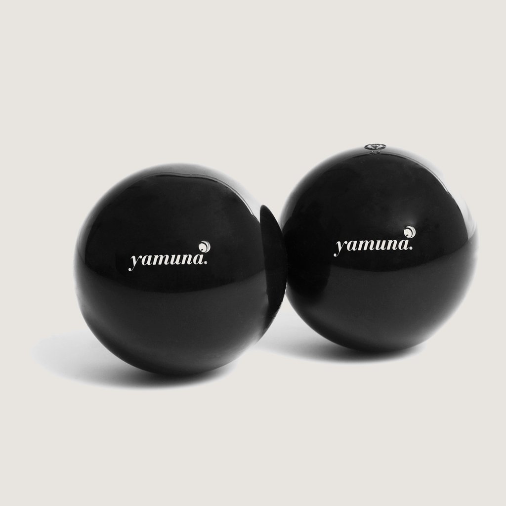 Yamuna Body Rolling Silver Ball and Black Balls and Yamuna Save Your Knees DVD