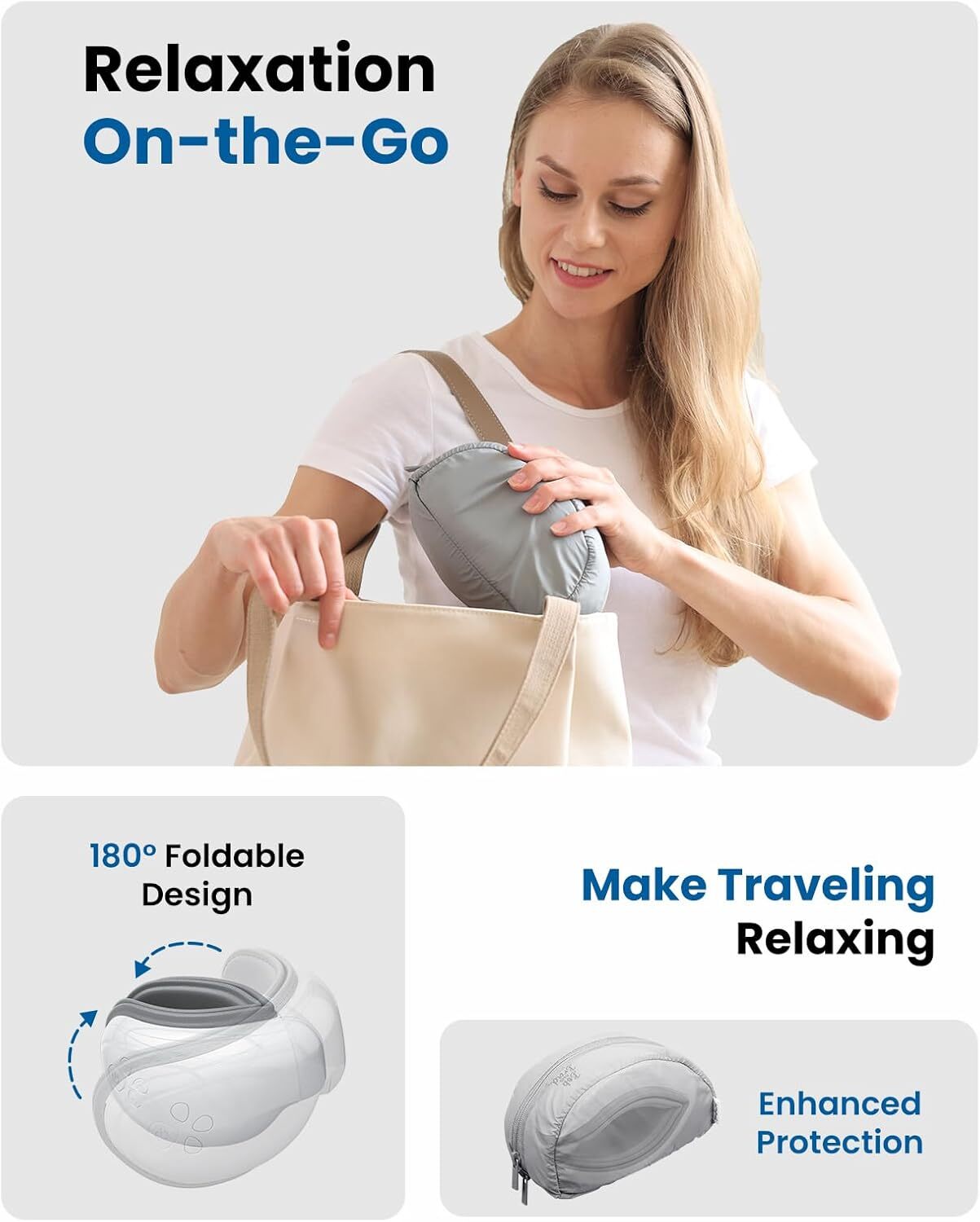 Eye Massager with Heat and Cooling Smart Eye Mask Reduce Dry Eyes Improve Sleep