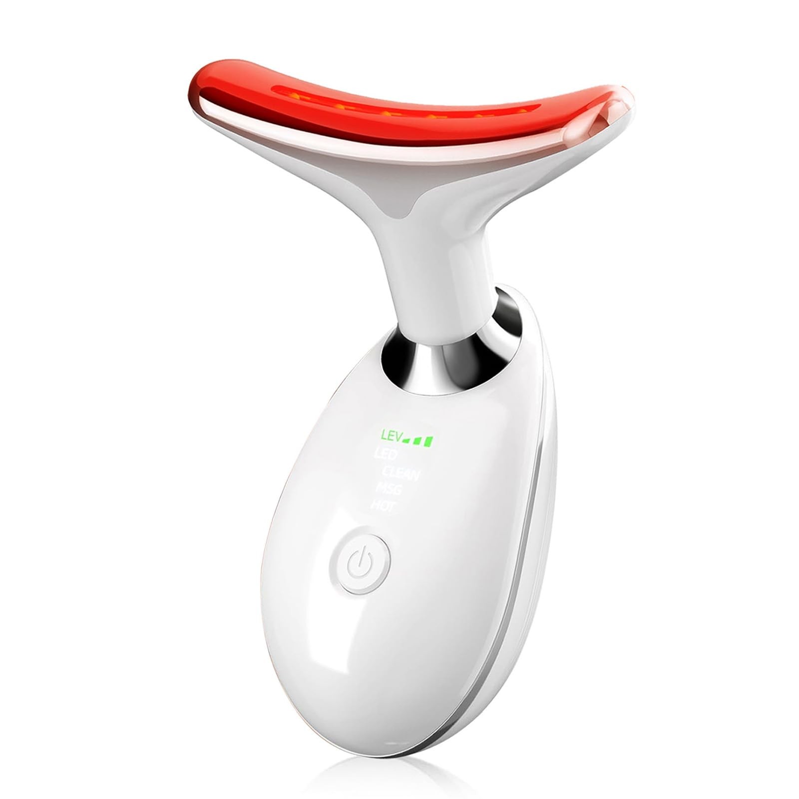 2025New Neck Face Massager, Sculpting Tool, 3 Modes and Vibration White