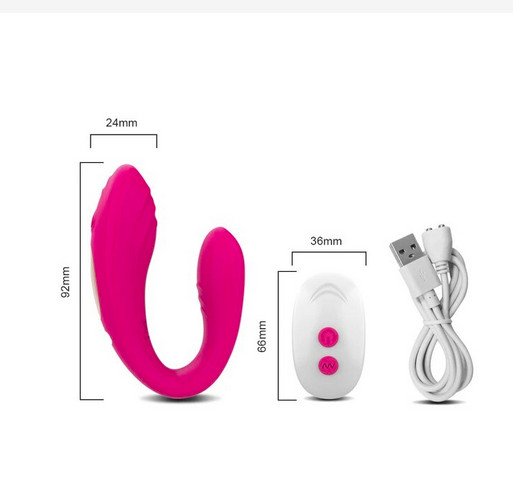 10 VIBRATING MODES FEMALE WOMEN PERSONAL MASSAGER STIMULATOR DUAL MOTOR U SHAPE