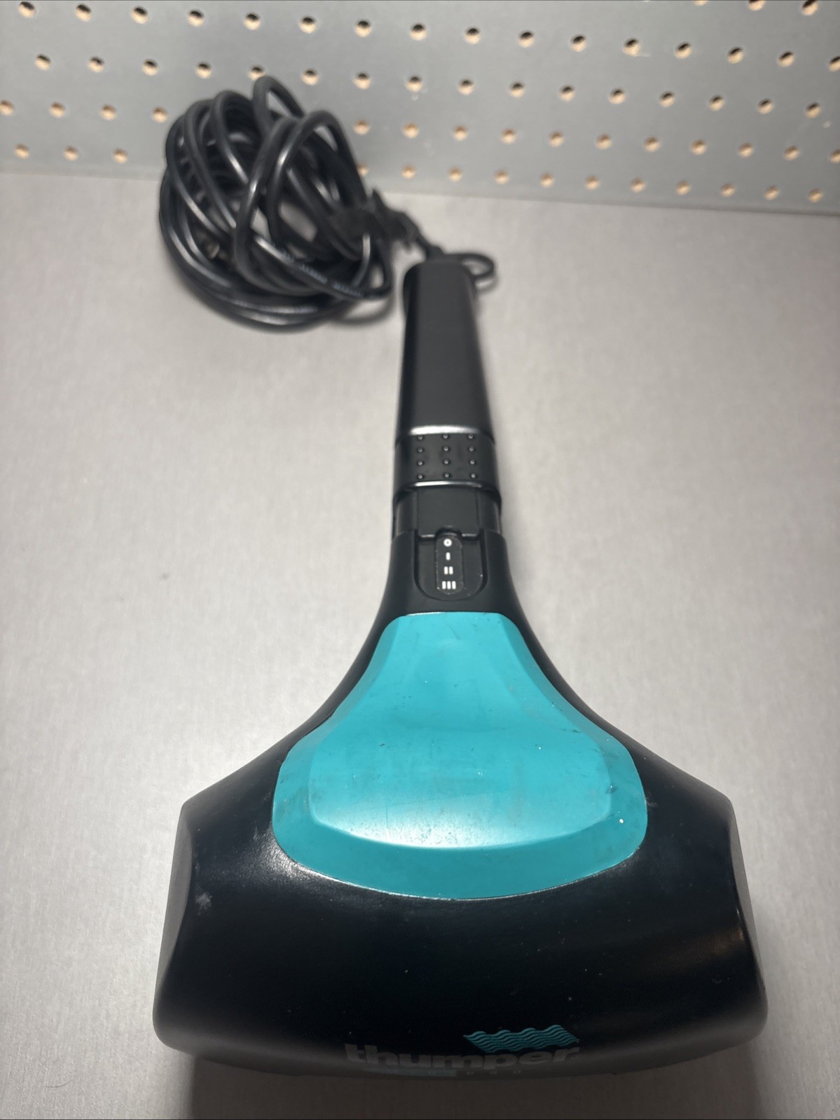 Thumper Mini Pro Percussion Massager NA00P 3-Speed Handheld Blue Black READ