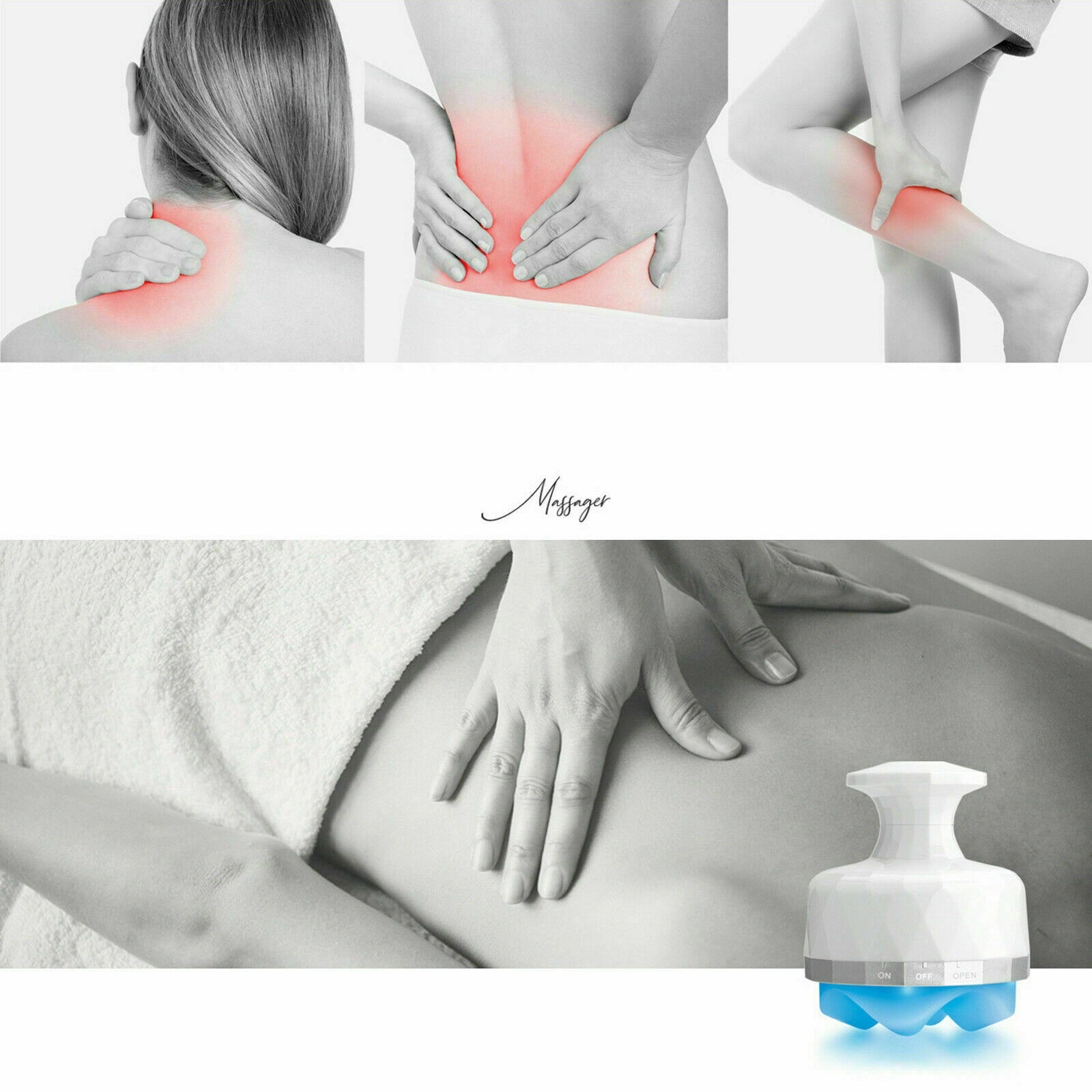 Actto Carat Hand Massager / LED Vibration Massager / Muscle Relaxation