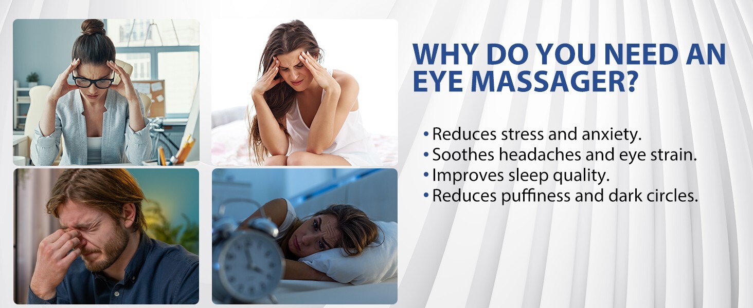 Eye Massager with Heat & Bluetooth Music, Christmas Birthday Gifts for Women …