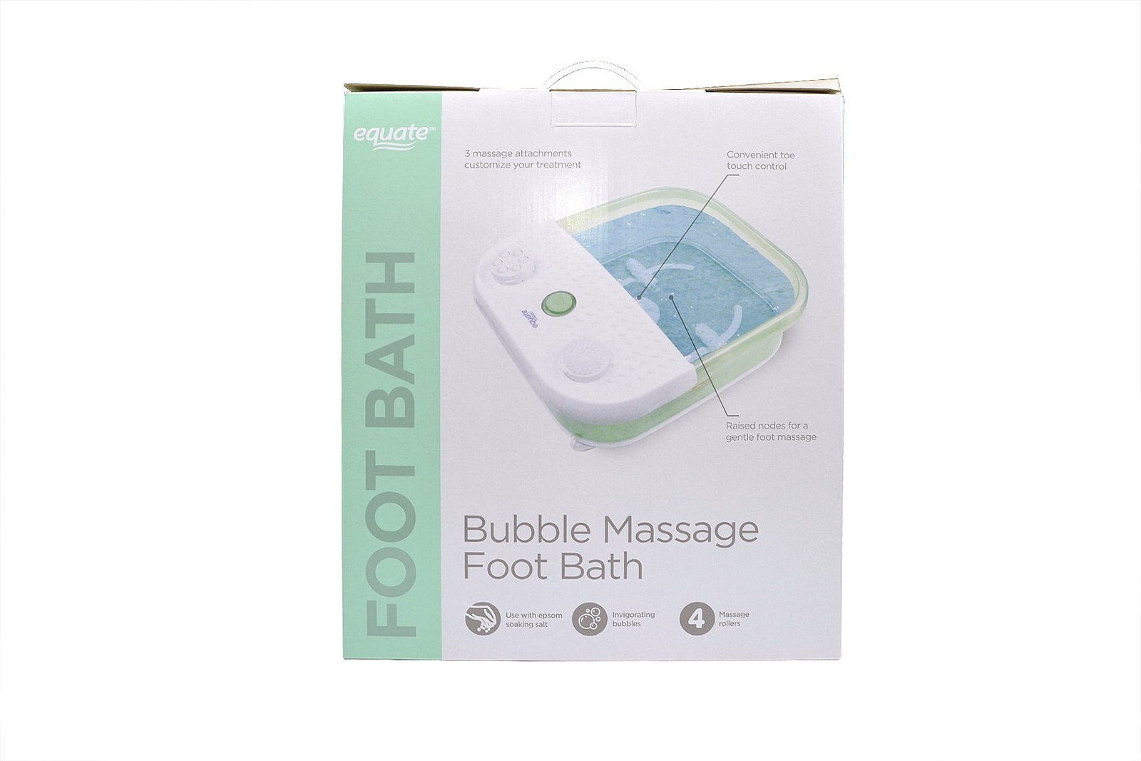 Toe Touch Control Bubble Massage Foot Bath, 1 Count