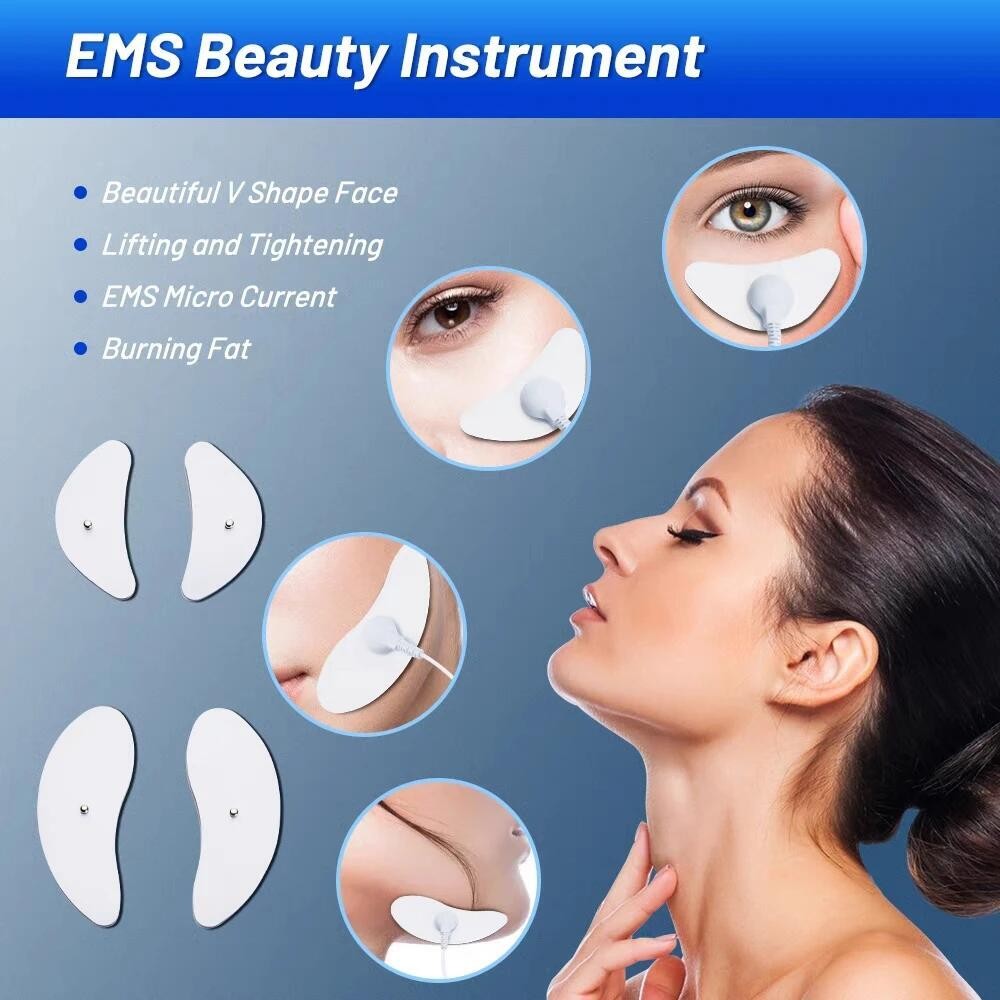 EMS Facial Body Muscle Stimulator Electrode Face Cheek Slimming Beauty Massager