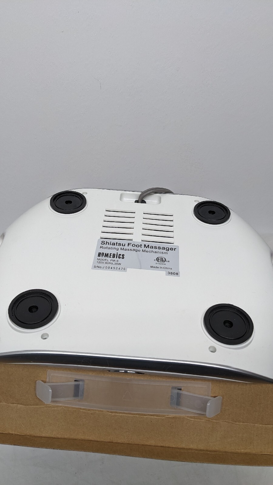 (A5:2) HoMedics Shiatsu Foot Massager Rotating Mechanism With Heat (Tested)