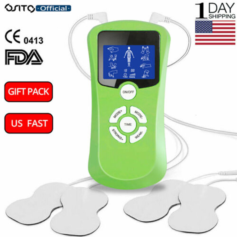 Electric Pulse Massager Tens Unit Muscle Stimulator Machine Therapy Pain Relief