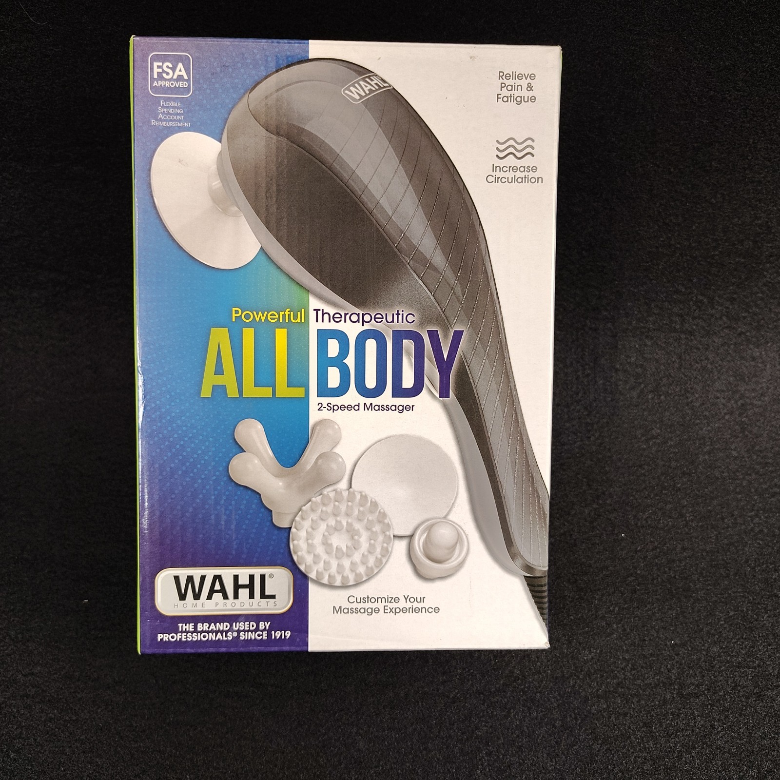 WAHL All Body Therapeutic 2-Speed Massager | 4 Heads | 4120-1801 Excellent Condi