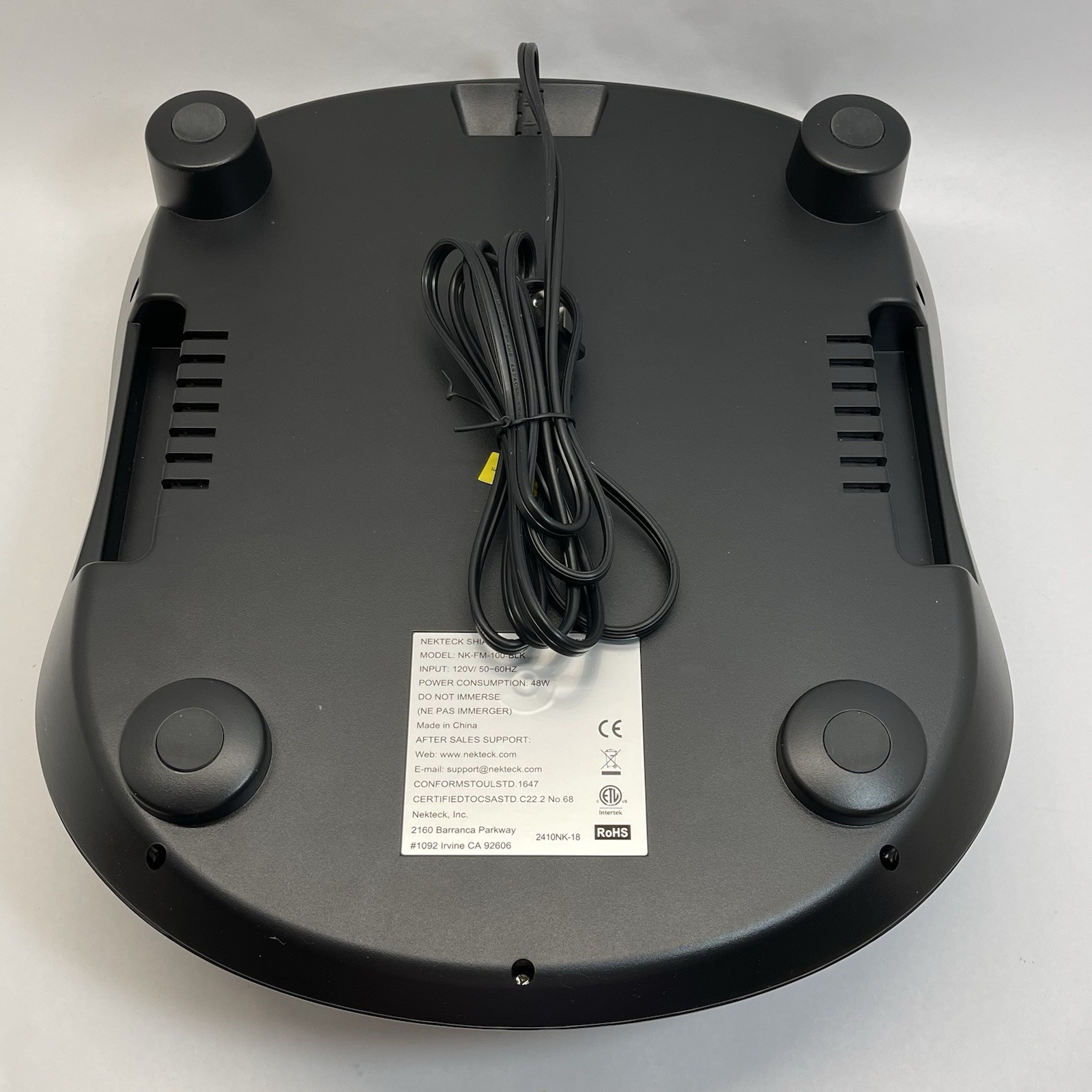 Nekteck Foot Massager NK-FM-100-BLK Shiatsu Heat Open Box Test