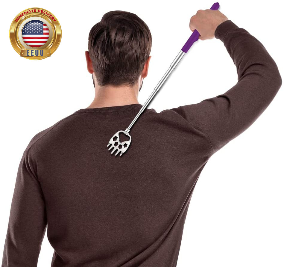 6 Pack Telescoping Back Scratcher – Bear Claw Back Scratchers – Portable Extenda