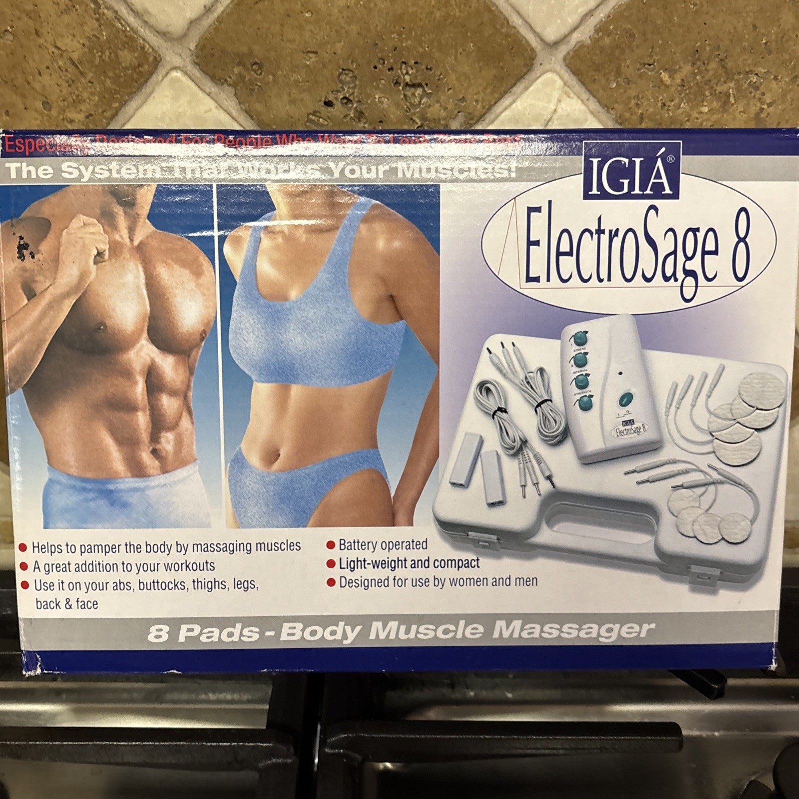 IGIA ElectroSage 8 muscle massage tens unit Open Box