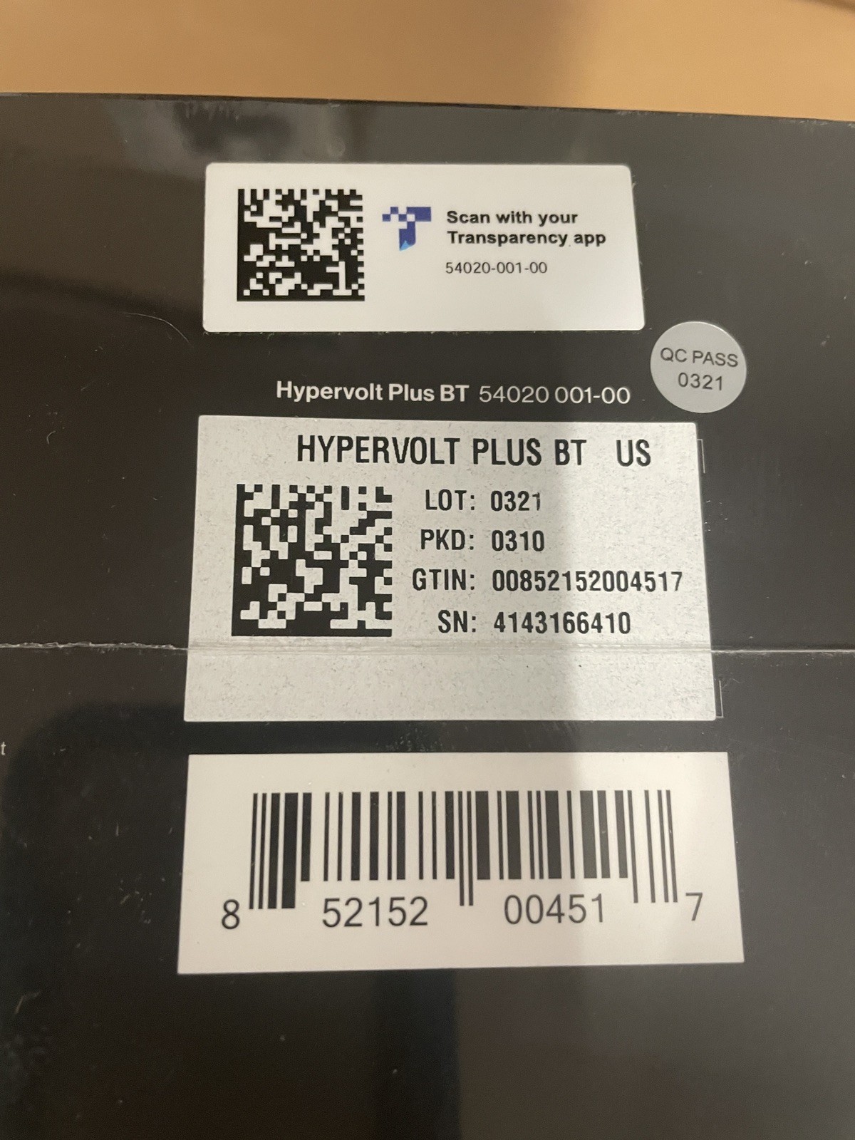 New Sealed Hyperice Hypervolt Plus BT Percussion Massage Device Black, Bluetooth