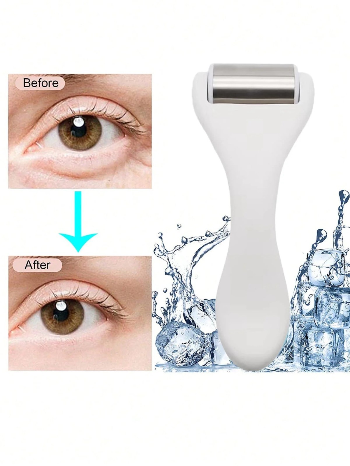 Ice Face Roller Massager Skin Care Cooling Facial Roller Puffiness Relief