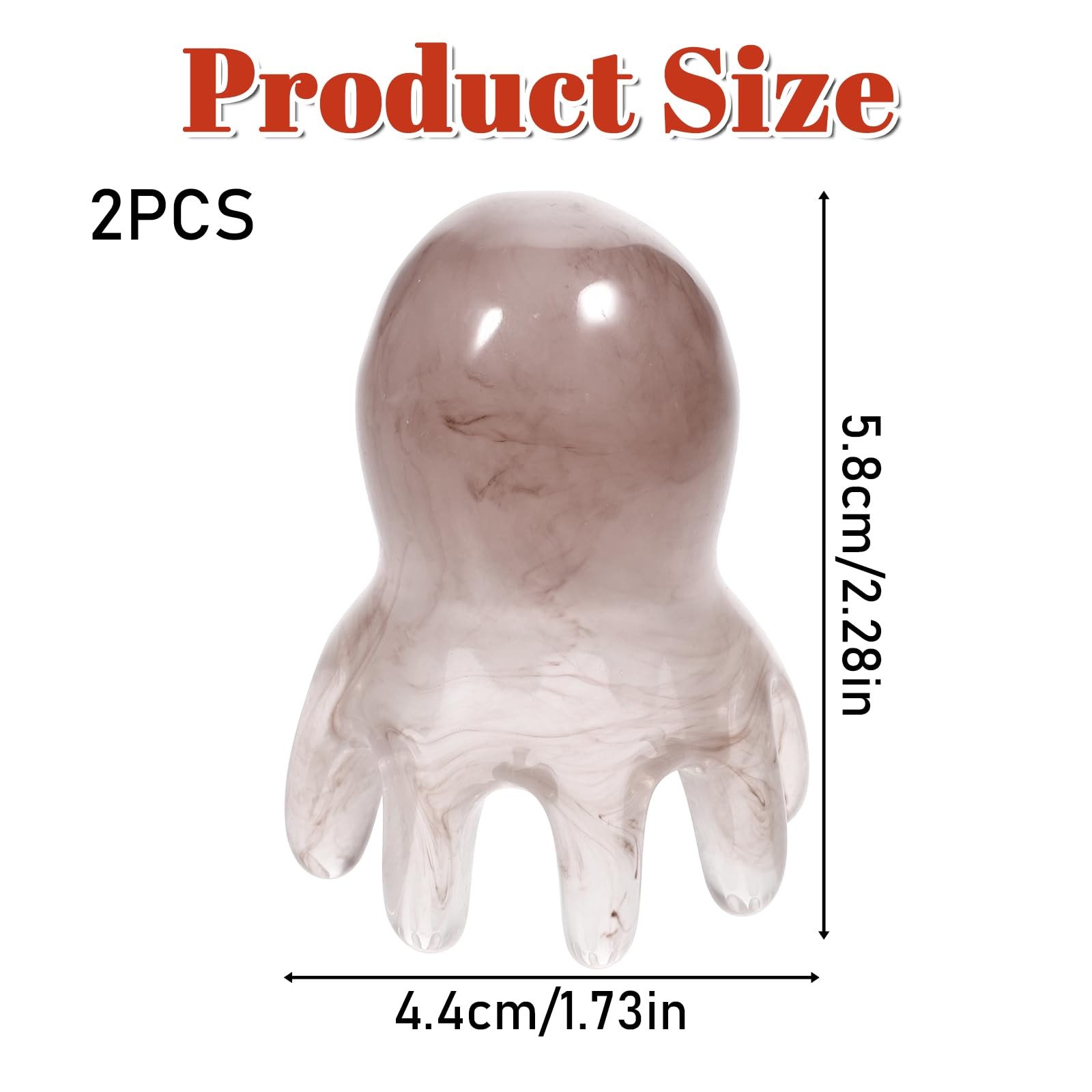 2 Pcs Octopus Head Massage Tool, Manual Scalp Massage Comb for Head and Body …