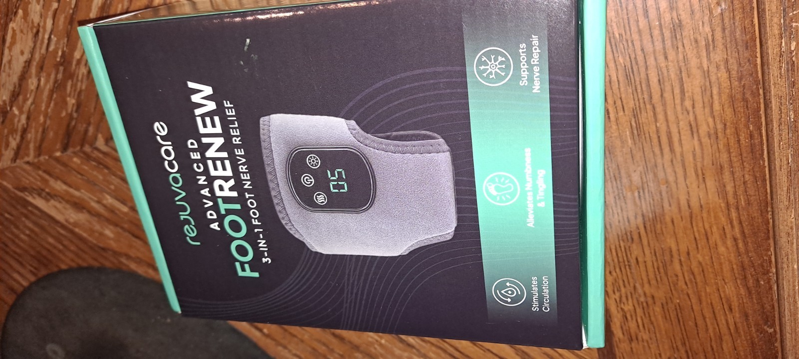 Rejuvacare Advanced Foot Renew 3-In-1 Foot Nerve Relief Massage & Heat Therapy