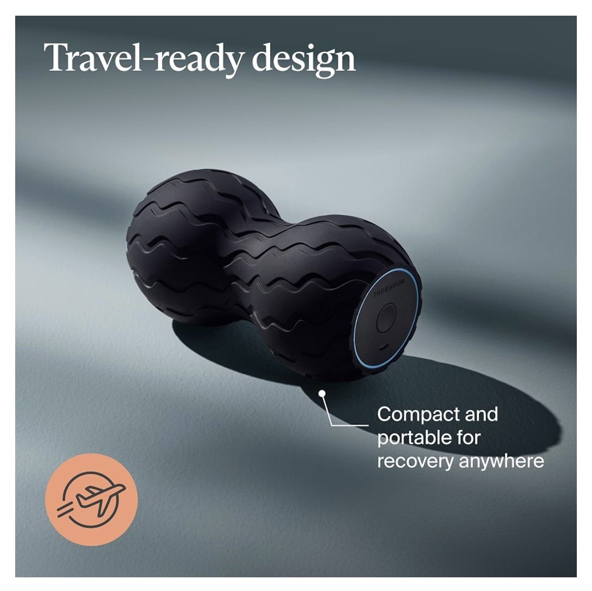 Therabody Wave Duo Vibrating Roller Massager – Black