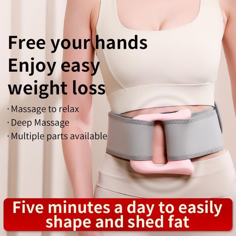 Full-Body Fascia Ring, Fascia Gun Massage Ring w/Belt For Fat Burning & Shaping