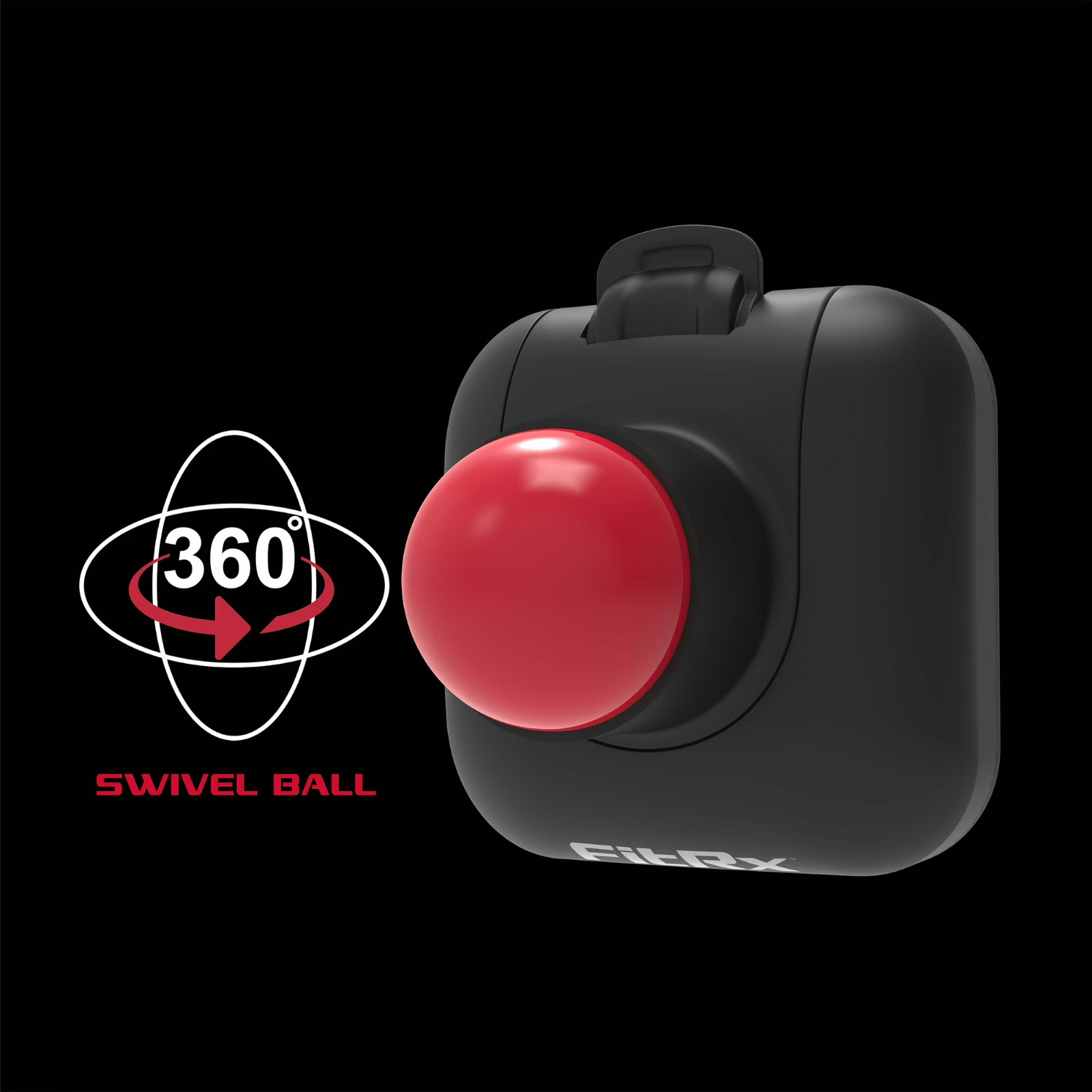 FitRx Mountable Massage Ball Back and Shoulder Massage Ball with Suction Pad NEW