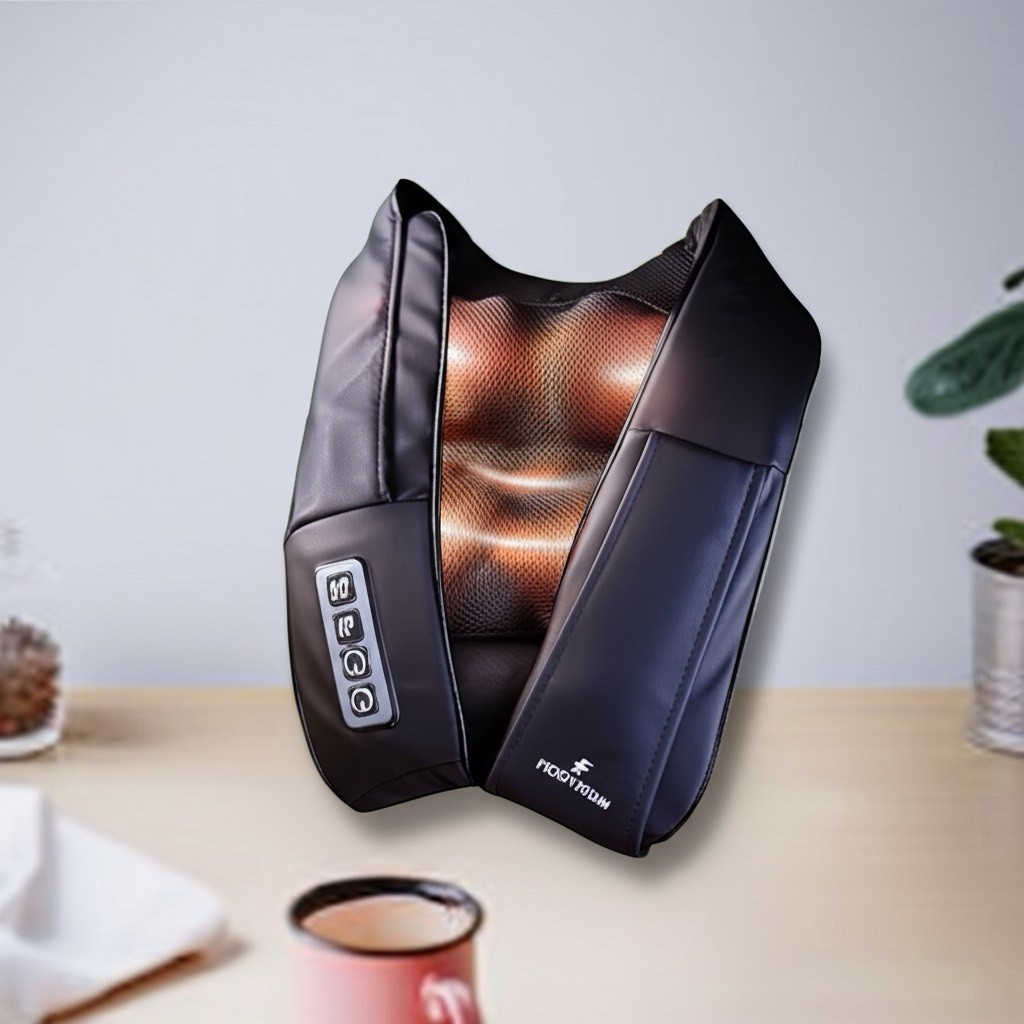 FROSTHEIM Deep Kneading Massager Shiatsu Pillow Body Back Neck with Heat