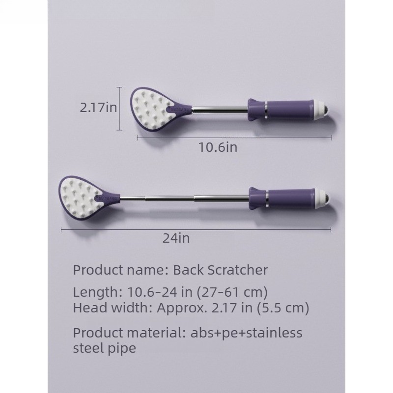 Telescopic Back Scratcher Plastic Wide Head Scratching Tool