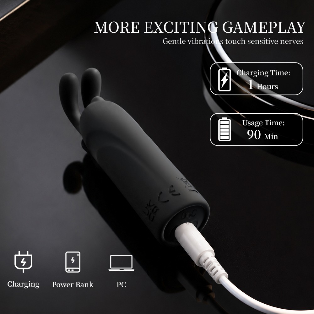 Women Mini Powerful Bullet Shape 10 Speed Personal Vibrating Neck Body Massage