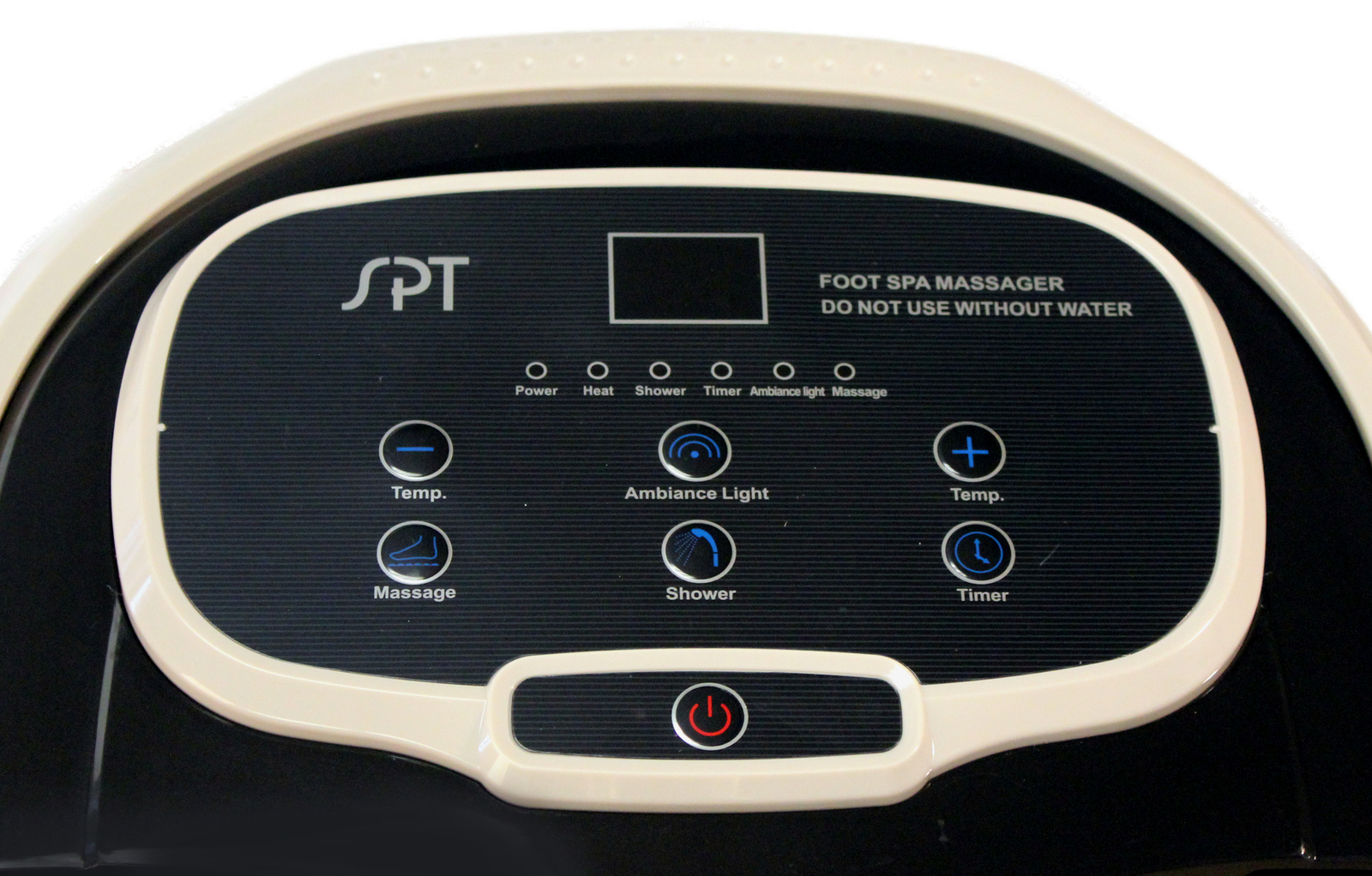 Foot Spa Smart Sensor Ergonomic Handle Bath Massager w/Casters Motorized Rollers