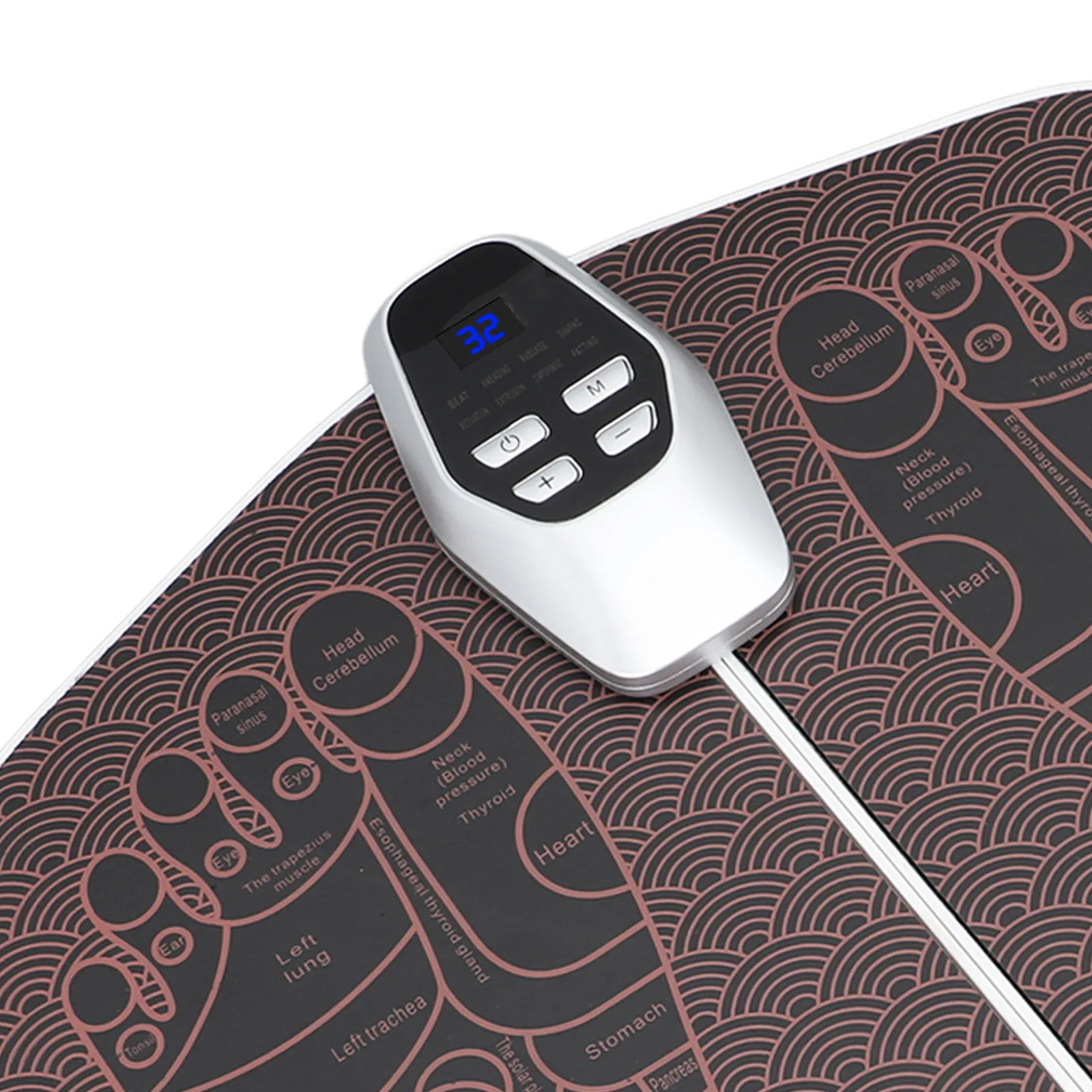 Intelligent EMS Foot Massager Pad Pulse Therapy Relieve Fatigue 8 Model 32 Level