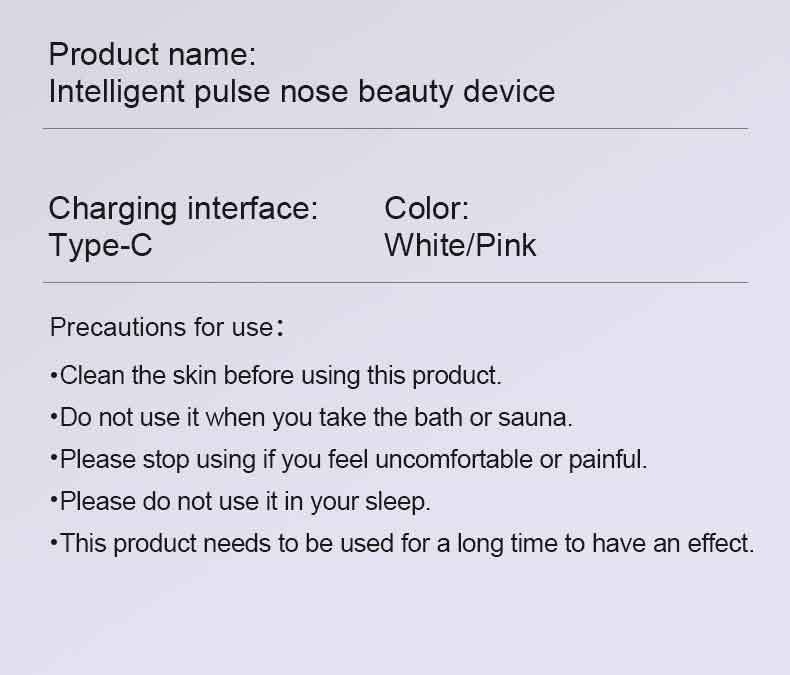 EMS Microcurrent Pulse Nose Shaper Nasal Bridge Clip Straightening Massager
