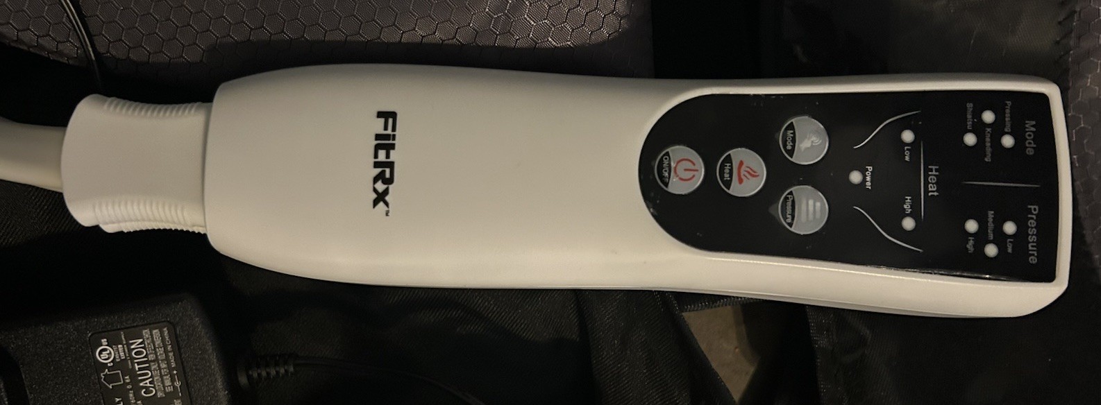 FitRx Recover Max Pro Air Compression Leg Massager, Corded Electric, Travel Case
