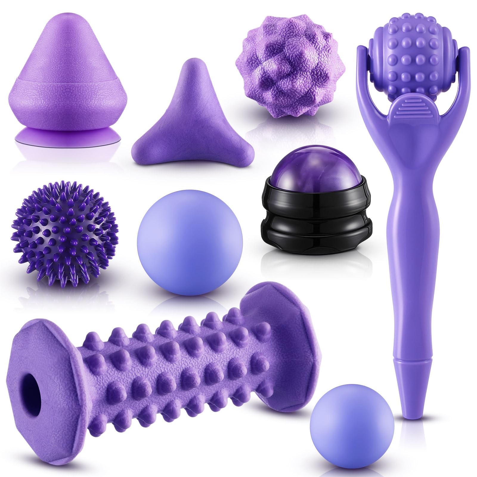 9 Pcs Massage Balls Set for Myofascial Point Release & Deep Massage Tissue In…