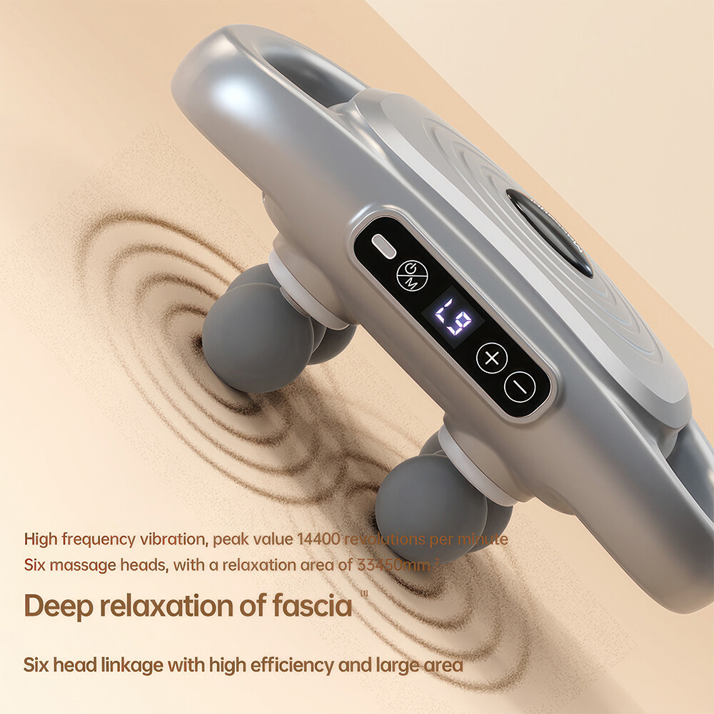 Six-head Fascia Gun Massage Gun Back and Waist Massager Massager Neck Shoulder