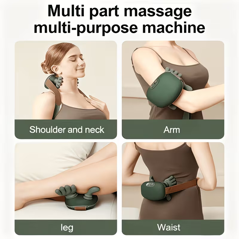 2PC Brushless Bionic Hand Massager for Neck Shoulder Deep Tissue Muscle Relief